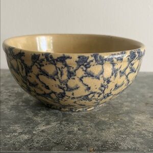 Vintage RRP Co. Roseville Blue Spongewear Bowl